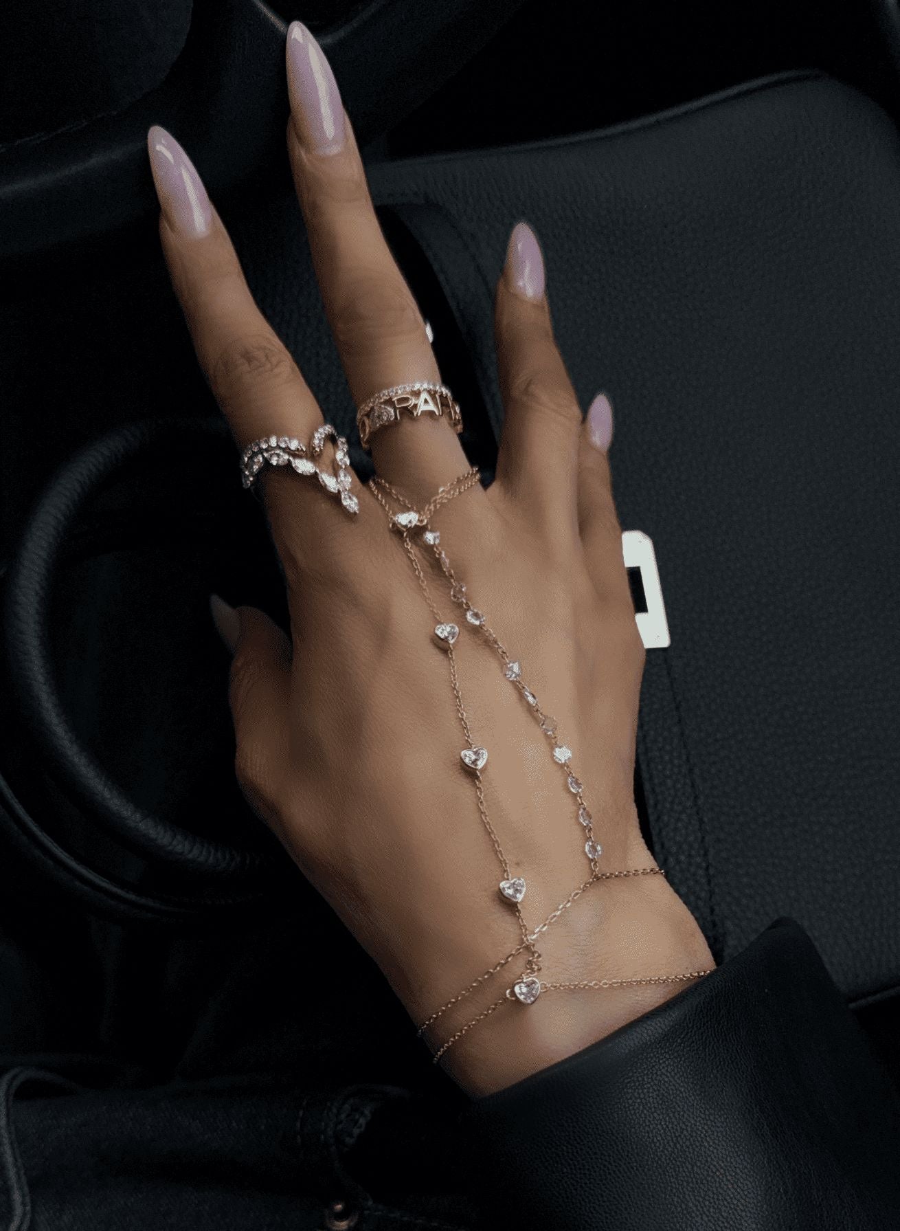 The Art of Stacking: Diamond Rings & Hand Chains
