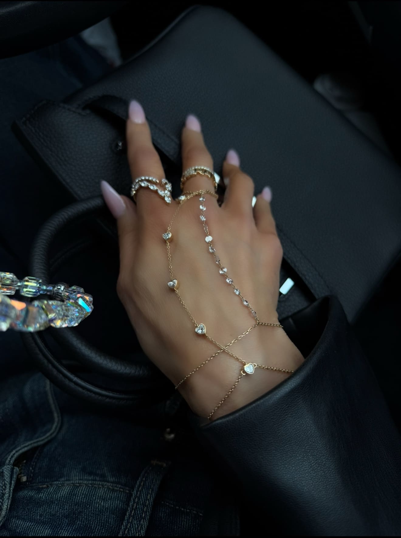 Five Heart Hand Chain