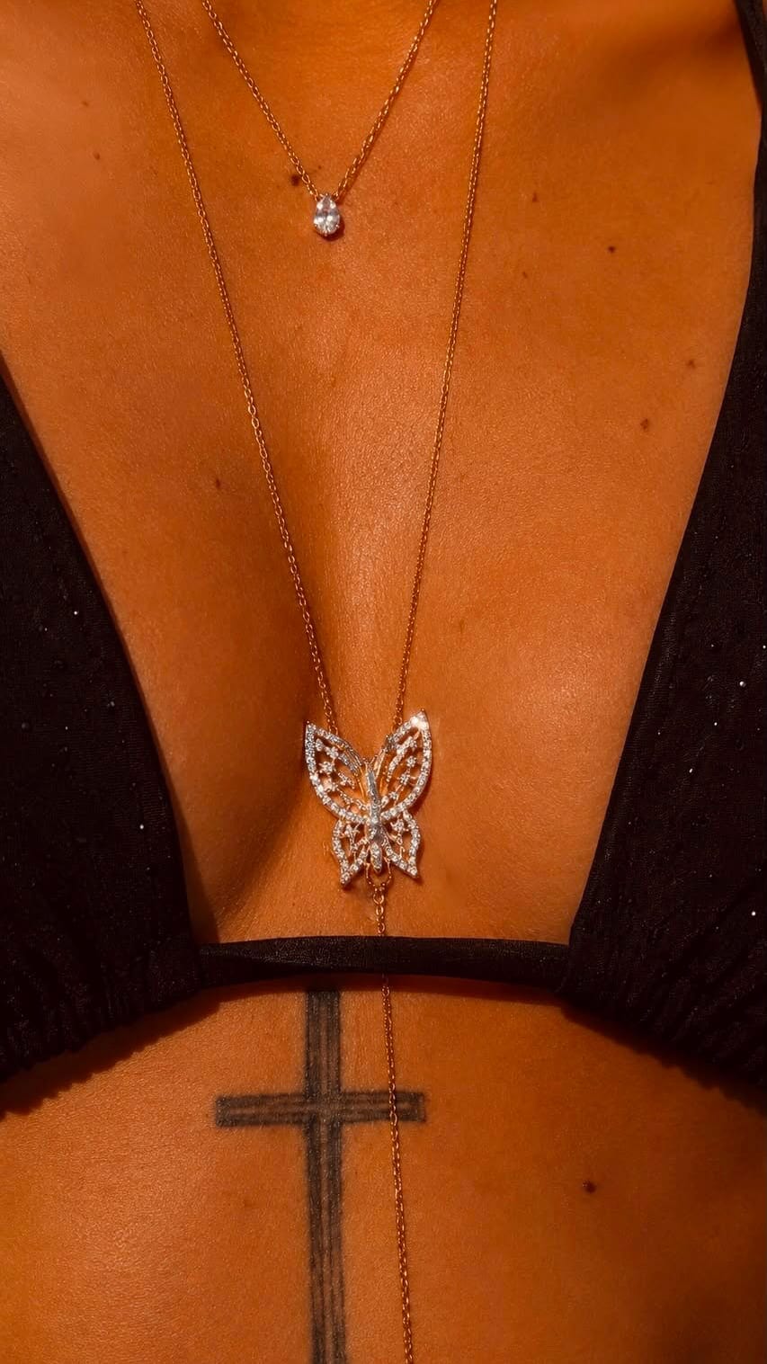 Diamond Butterfly Body Chain Body Chain Lulu Kachoo