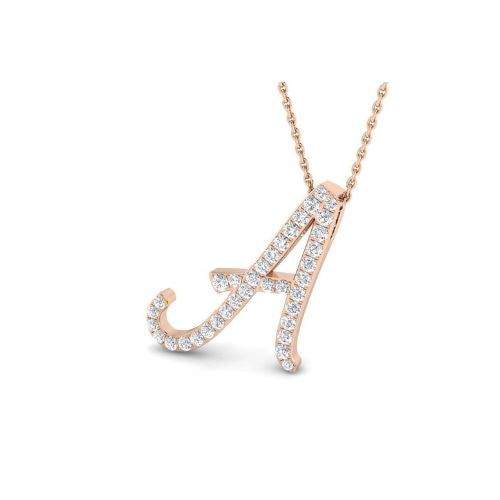 Diamond Initial Necklace LULU KACHOO