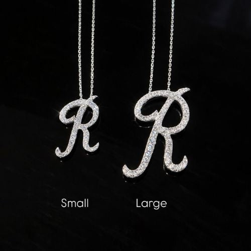Diamond Initial Necklace LULU KACHOO