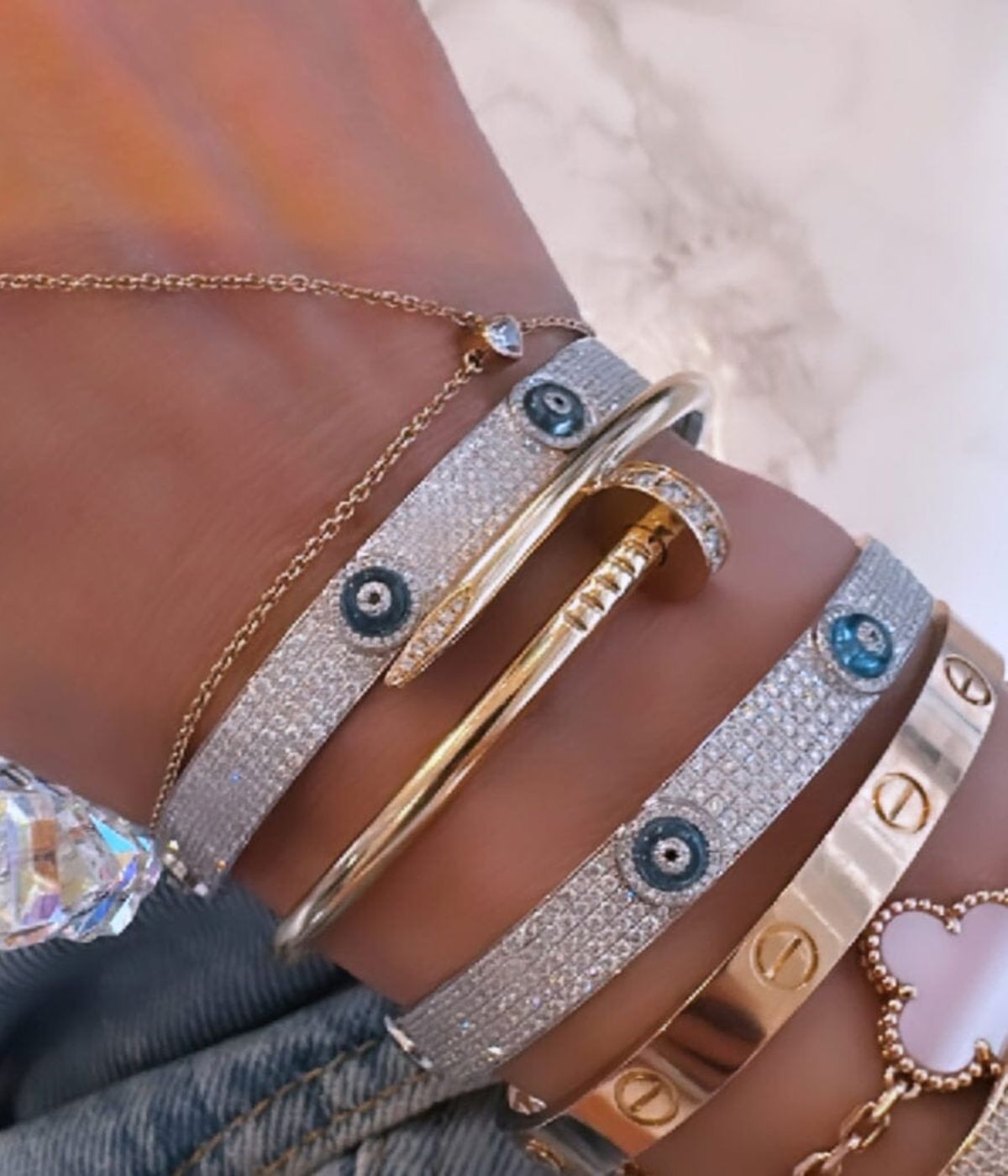 Evil Eye Diamond Bracelet LULU KACHOO