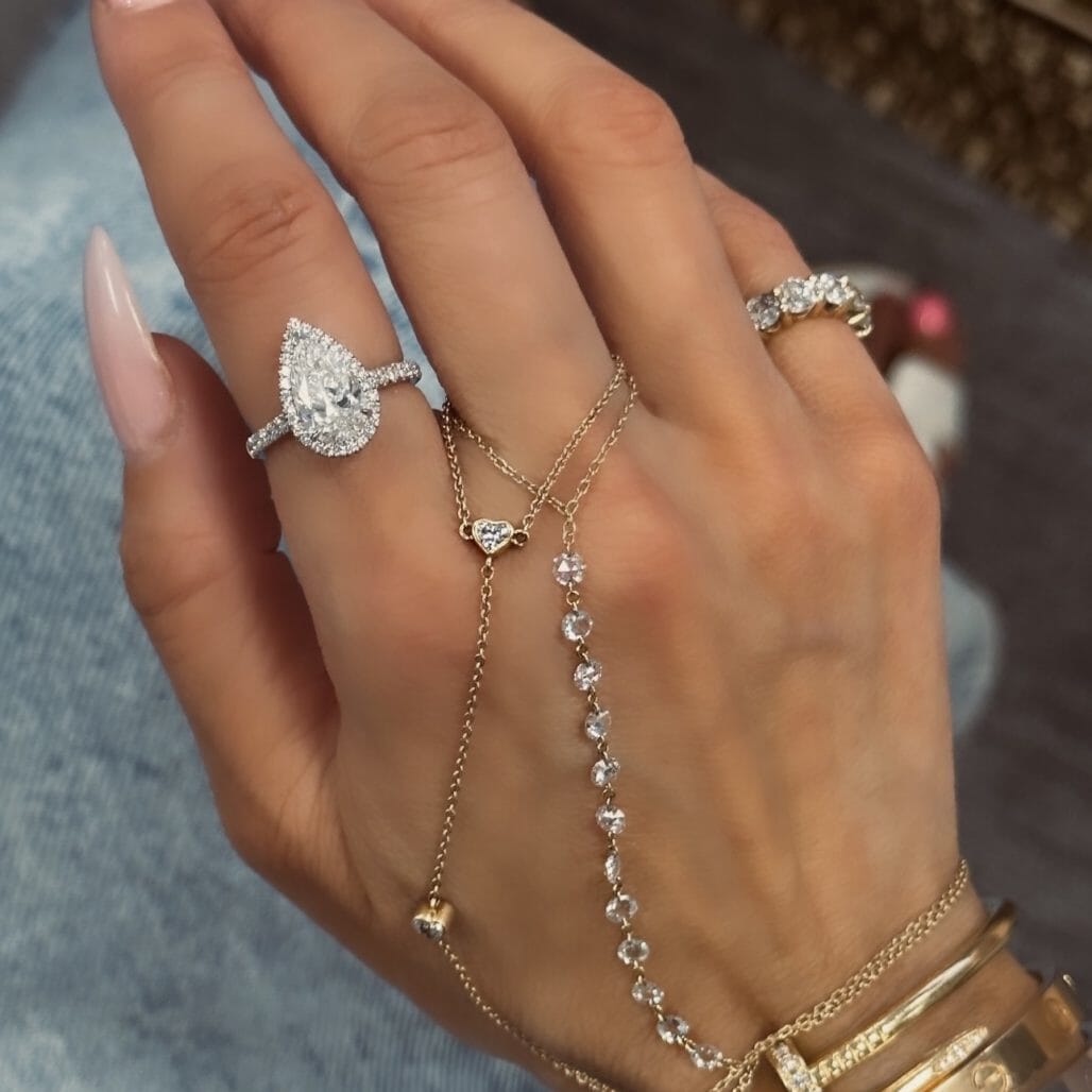 Floating Diamond Hand Chain LULU KACHOO