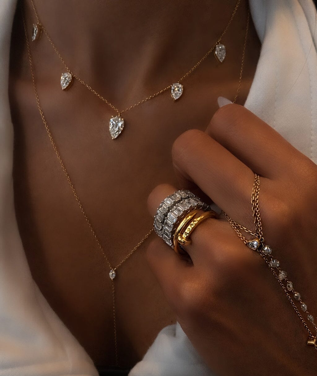 Floating Diamond Necklace LULU KACHOO