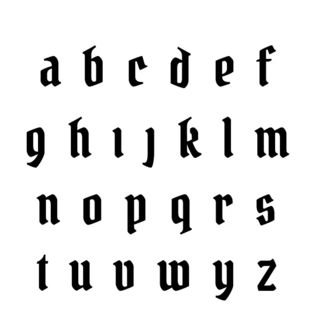 Gothic Initial Cuban Chain LULU KACHOO