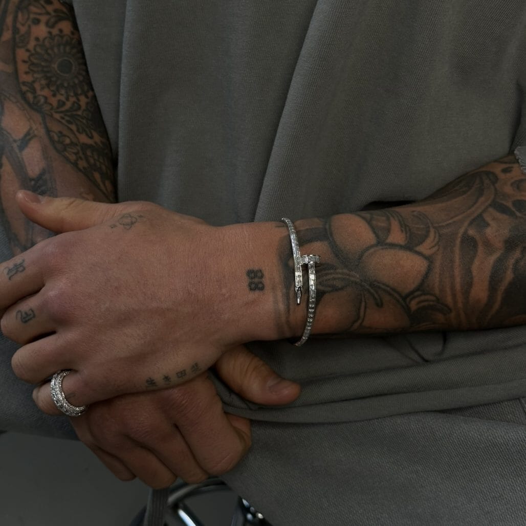 Men’s Baguette Nail Bangle Lulu Kachoo