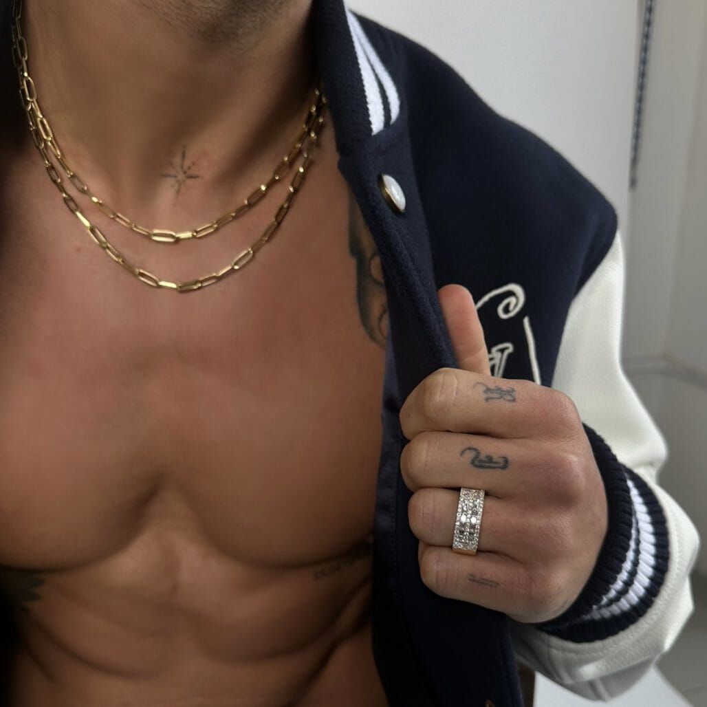 Men's Paperclip Necklace Lulu Kachoo