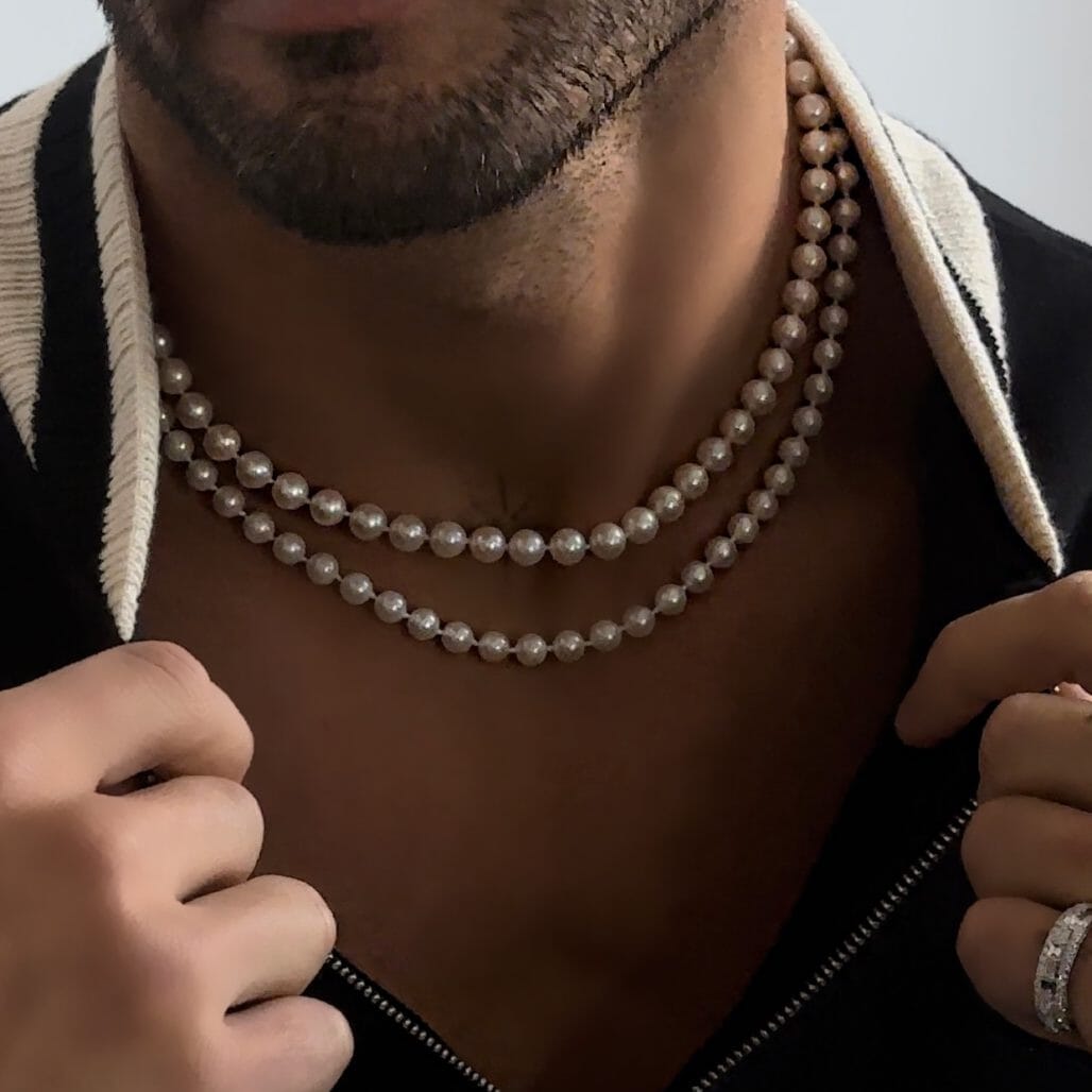 Men's Pearl Necklace Lulu Kachoo