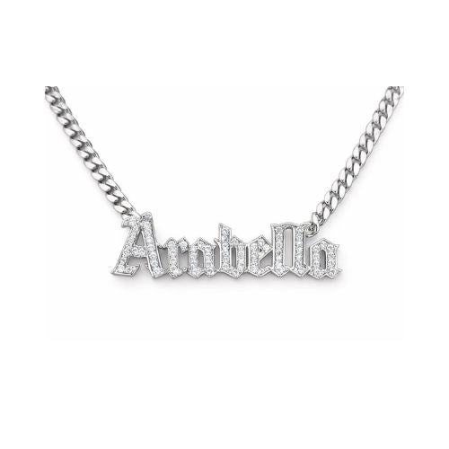Old English Name Necklace LULU KACHOO