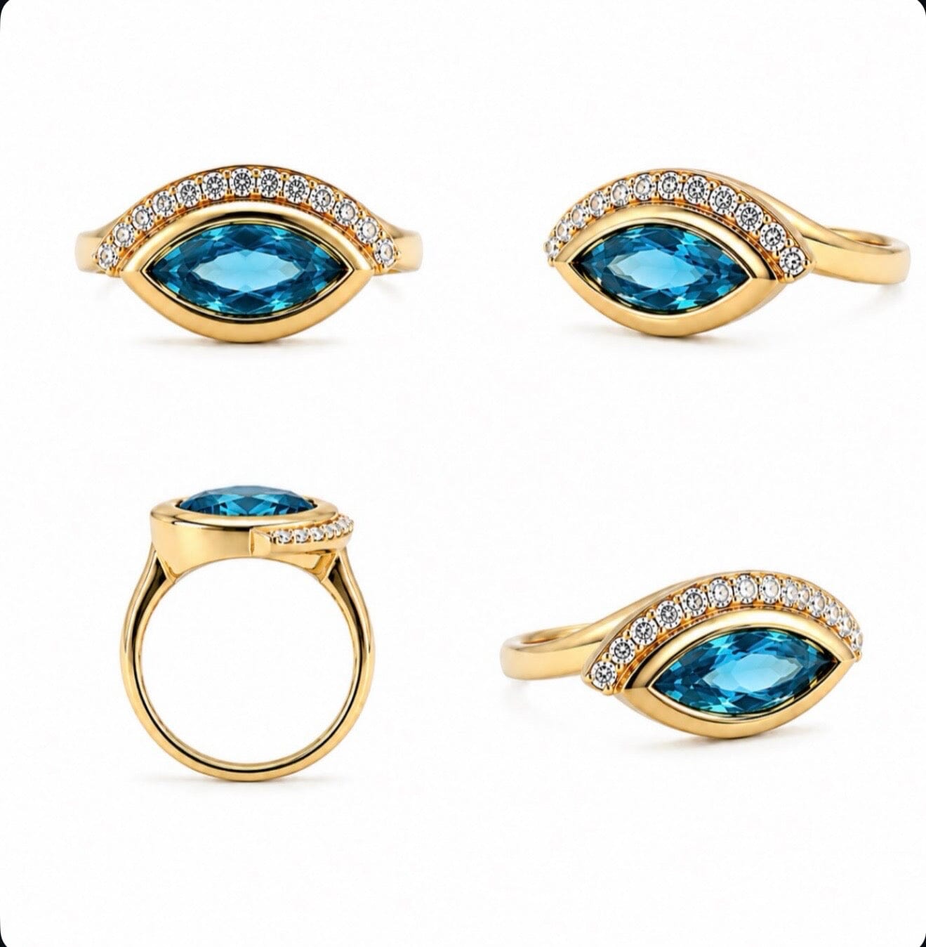 Protected Evil Eye Ring LULU KACHOO