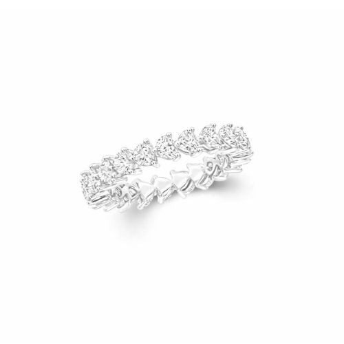 Diamond Heart Eternity Ring LULU KACHOO 
