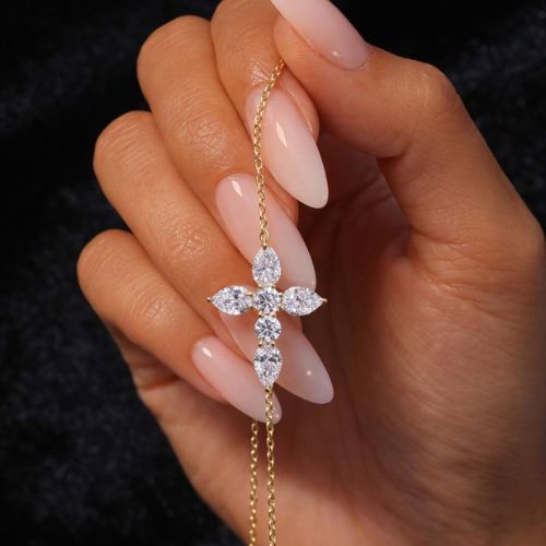 Diamond Lariat Necklace LULU KACHOO 