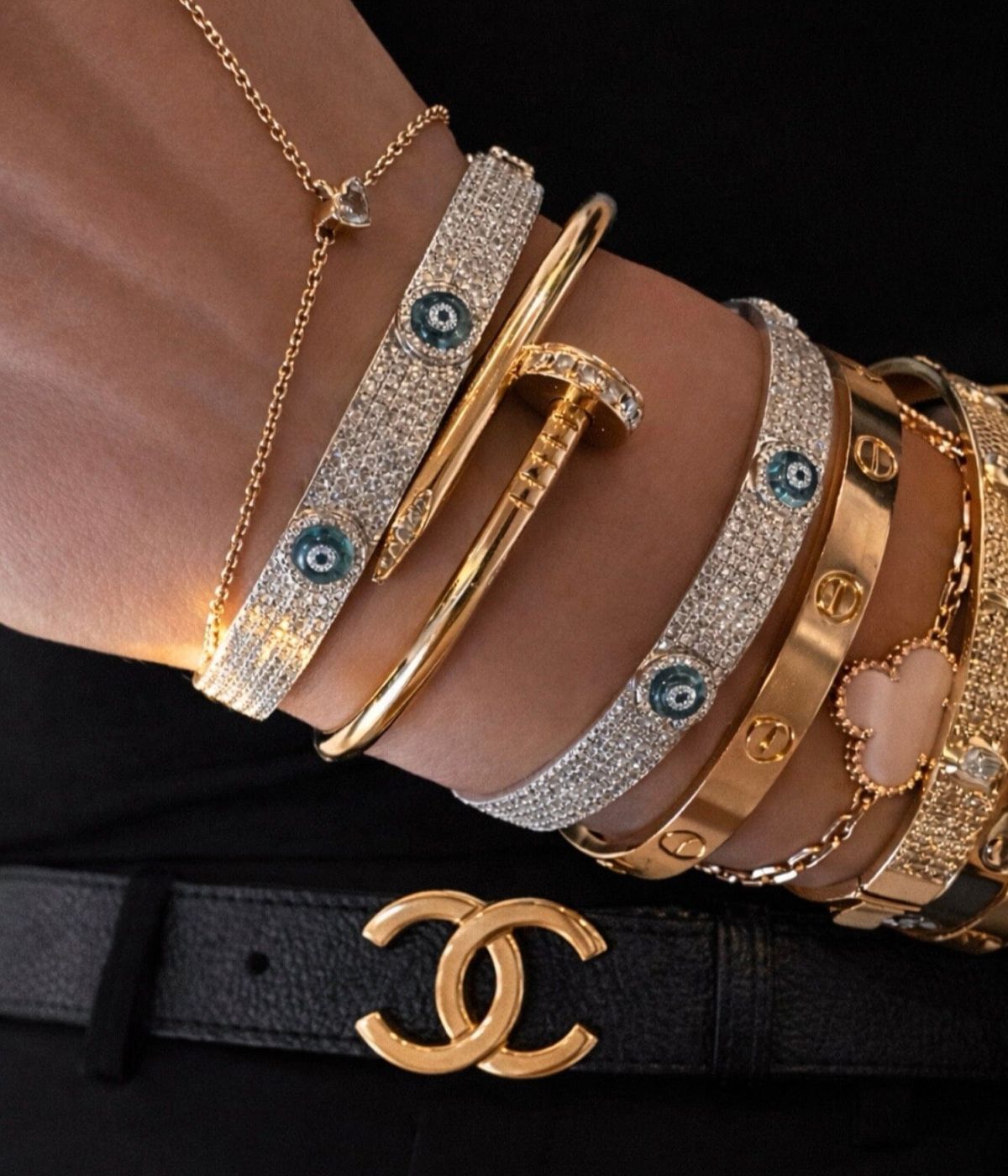 Evil Eye Diamond Bracelet LULU KACHOO 