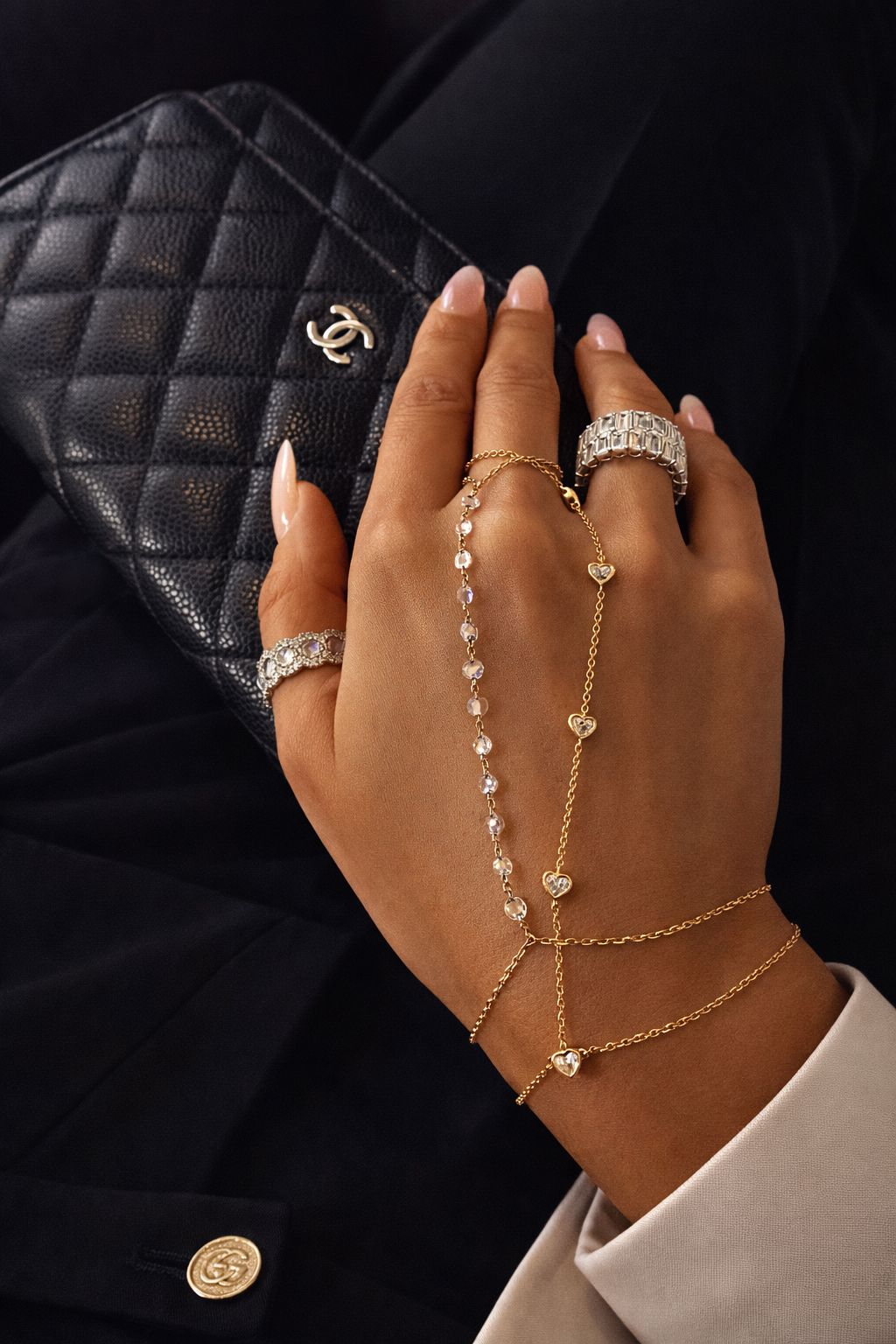 Five Heart Hand Chain LULU KACHOO 