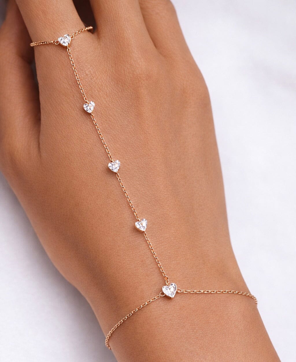 Five Heart Hand Chain LULU KACHOO 