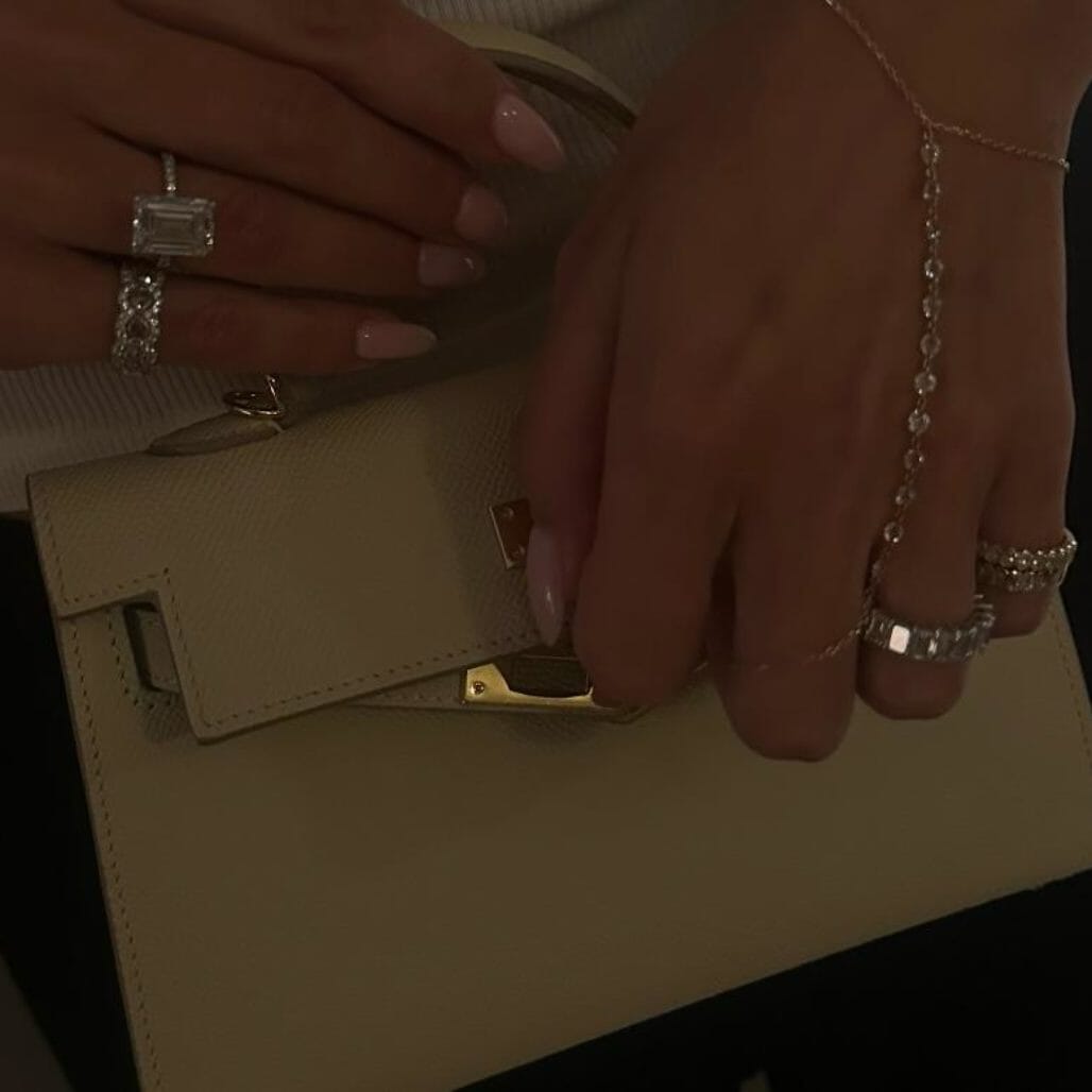 Floating Diamond Hand Chain LULU KACHOO 