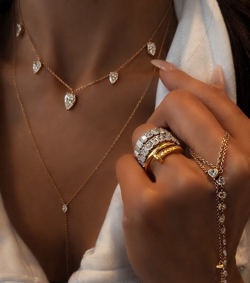 Floating Diamond Necklace LULU KACHOO 