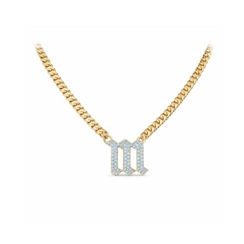 Gothic Initial Cuban Chain LULU KACHOO 