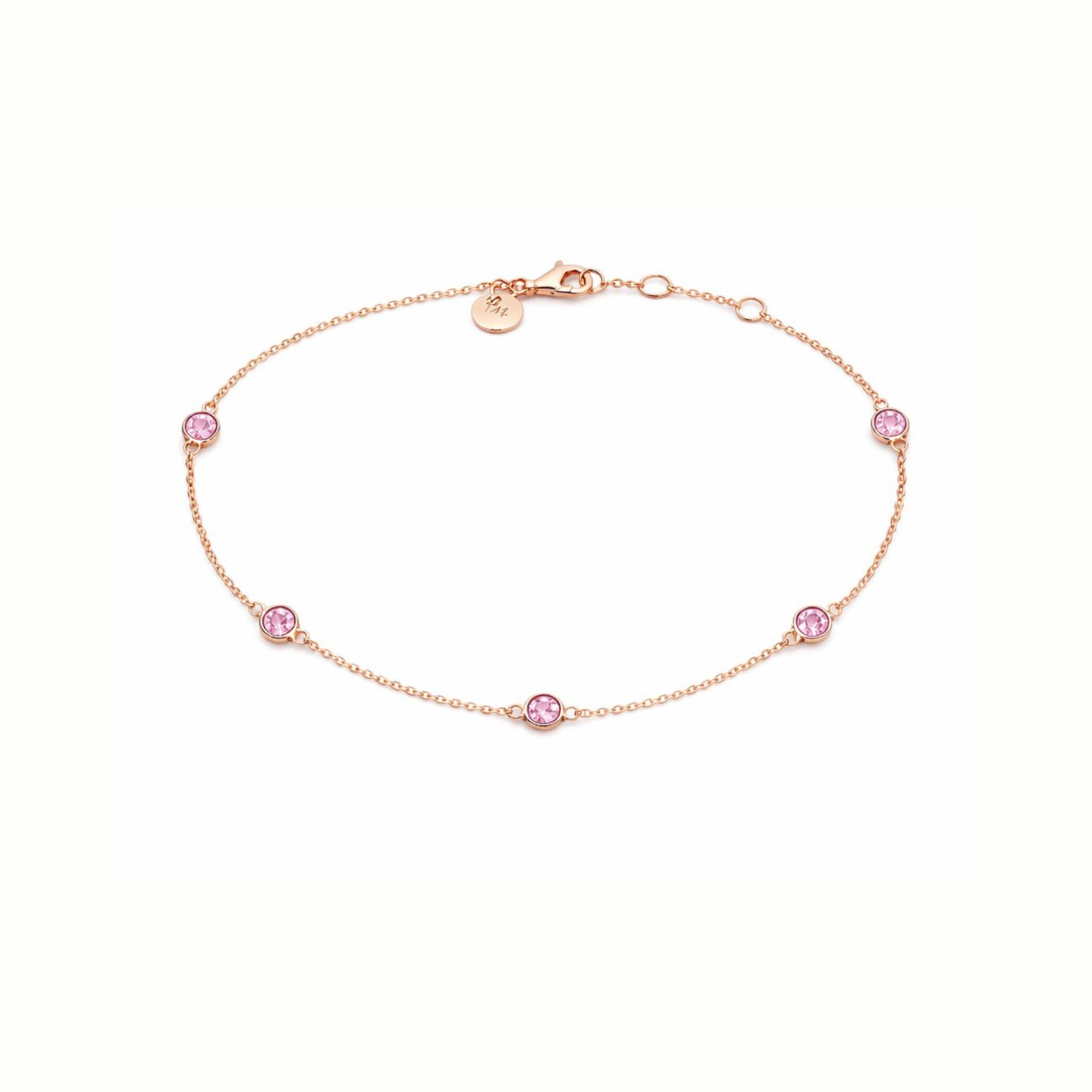 Pink Sapphire Bezel Bracelet LULU KACHOO 