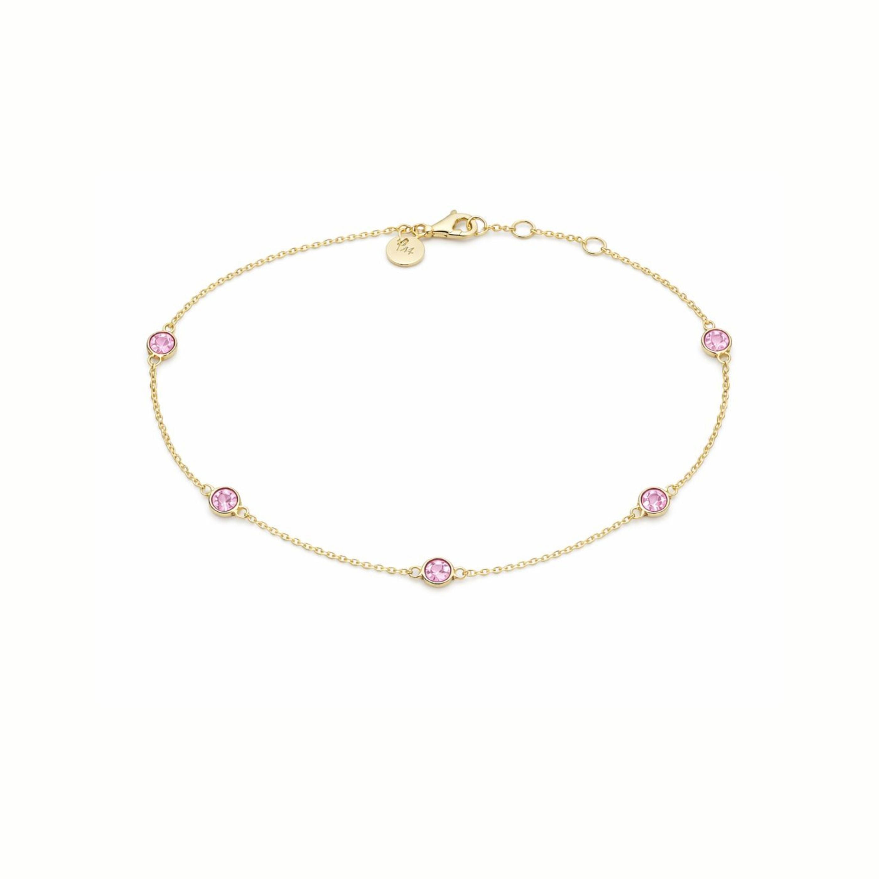 Pink Sapphire Bezel Bracelet LULU KACHOO 