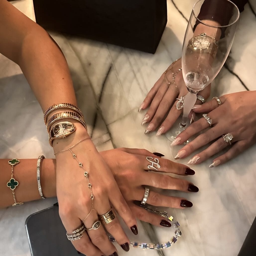 Statement Diamond Initial Ring LULU KACHOO 