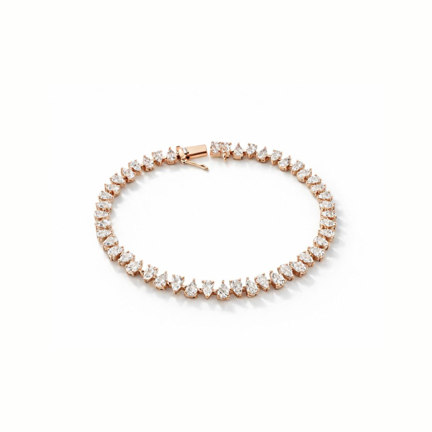 Waterdrop Pear Diamond Tennis Bracelet LULU KACHOO 